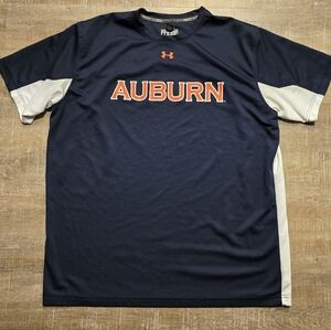 Auburn Tigers, Under Armour, Mens L, Heat Gear T-Shirt